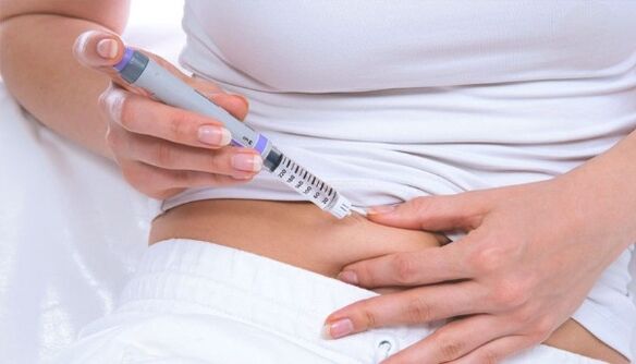 Injection sending to diabetes